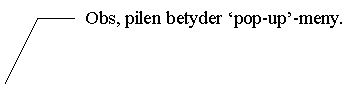 Line Callout 3 (No Border): Obs, pilen betyder ‘pop-up’-meny.